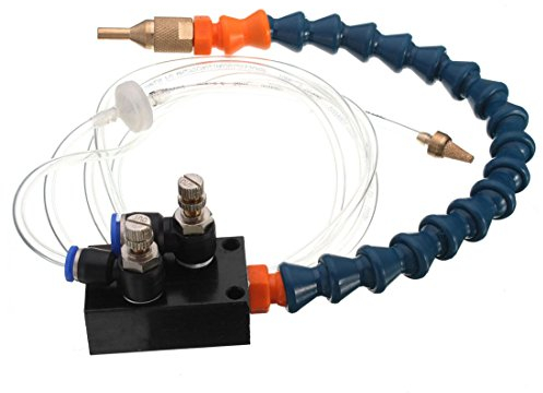 OriGlam Mist Coolant Lubrication Spray System for Metal Cutting Engraving Cooling Sprayer Machine for Air Pipe CNC Lathe Milling Drill