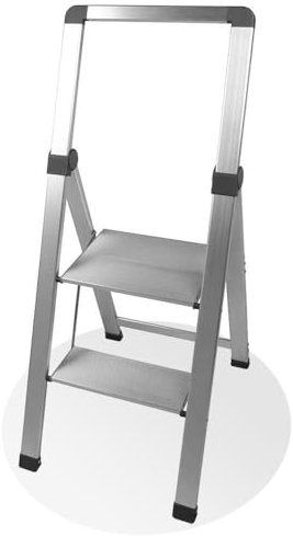 Marchepied 2 marches alu Pro Extra-Slim Gris