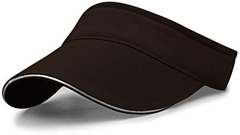 VSUSN Visiere Casquette Anti UV Femmes Casquette Visière Hommes Visières de Soleil Anti-Soleil Beach Visiere, Café