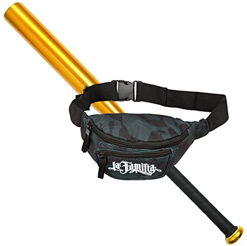 Sportset Sportgerät Baseballschläger inklusive Tasche für Baseball Gold Aluminium 65 cm lang