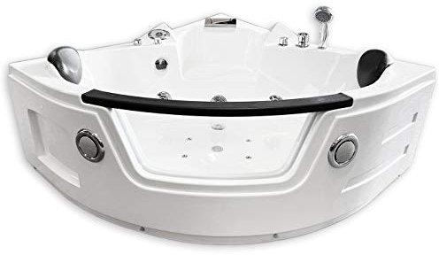 BAIGNOIRE BALNEO MASSANTE ANGLE HAUTE BAIN TOURBILLON 135 x 135 cm MIAMI