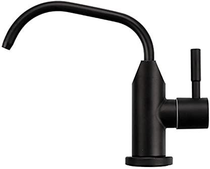 Grifo Cocina Grifo Osmosis 360 Giratorio Caño para Equipos de Ósmosis Inversa Fregadero Filtro - Negro