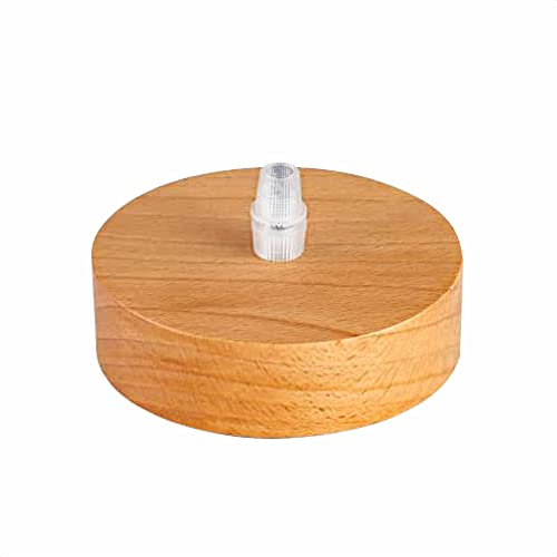 ORION LIGHTSTYLE Baldachin Abdeckung (Ø 100 mm), Höhe 30 mm, Deckenbaldachin für Hängeleuchte, Holz, Buche