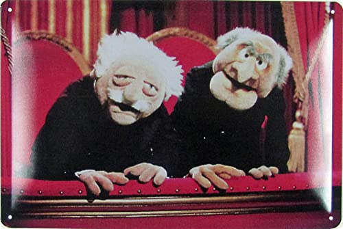 mrdeco Metall Schild 20x30cm Waldorf und Statler Muppet Show Tin Sign