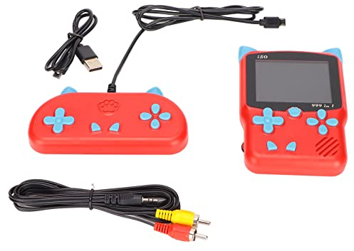 KOSDFOGE Consola de Juegos Portátil 1020Mah Batería Recargable Retro Mini Juego Consola Compatible con Conexión de TV y 2 Jugadores