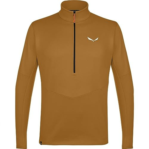 Salewa Puez Polarlite Half Zip Fleece Men, golden brown/0910, M
