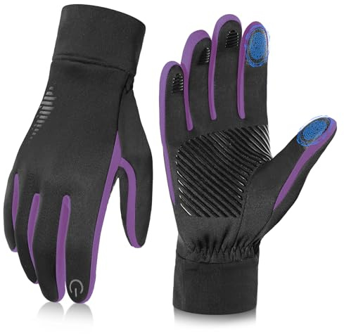Sukeen Winter Handschuhe Herren Damen Thermo-Handschuhe Touchscreen Winterhandschuhe Fahrradhandschuhe Anti-Rutsch Winddicht Handschuhe zum Autofahren Radfahren Skifahren Arbeiten Outdoor
