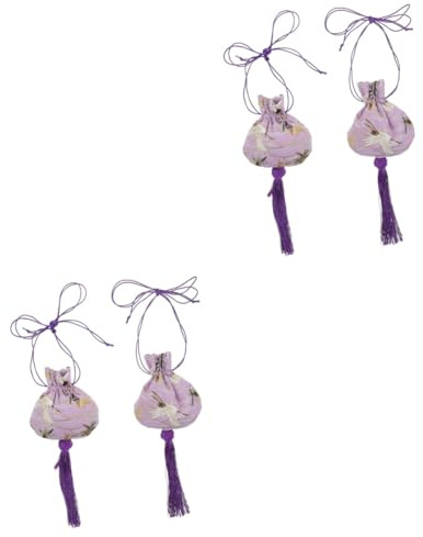 PRETYZOOM 4pezzi Sacchetti Broccato Stile Cinese Sacchetti Vuoti Per Spezie e Aromi Eleganti e Portatili Accessori Per Moda