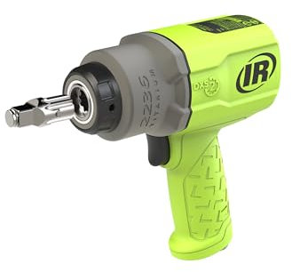 Ingersoll-Rand 2236QTIMAX-G DXS2 1/2 Air Impact Wrench, Quiet, 1500 ft-lb Torque, Titanium Hammercase, Friction Ring, Green