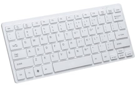 Dickly Teclado USB con Cable, Teclado portátil K1000, pequeño y práctico Teclado para Ordenador portátil, Uso Profesional o Industrial