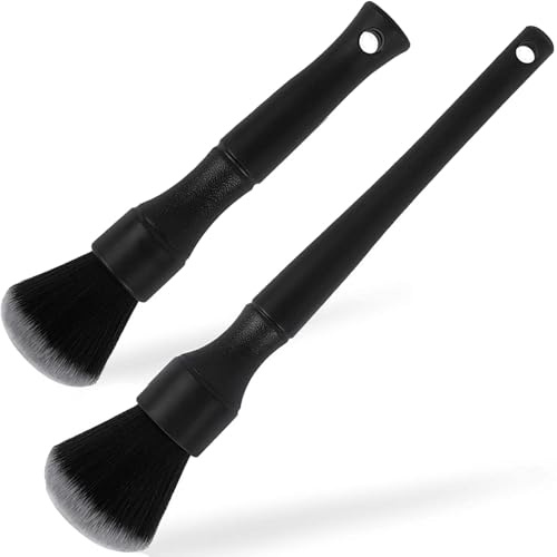 ZJCANGLIU 2 Stück Detailing Pinsel,Pinsel Autoreinigung(17+24cm) | Regalbrett Halterung,Regalbodenhalter,Fachbodenträger,Schrankboden Halter,Halter für Einlegeboden,Rostfreie