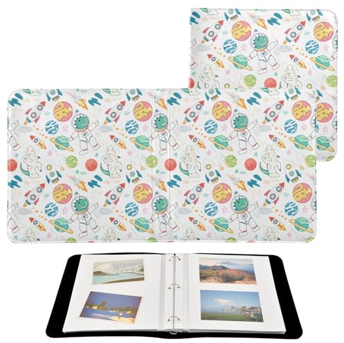 JUMBEAR Grande album fotografico autoadesivo con 20 pagine, album fai da te, per matrimoni, famiglia, bambini, vacanze, dinosauri dei cartoni animati