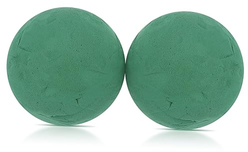 BEBEMOKO 2 Stück Blumenkugel Floristenbedarf Feucht Speichernd 15cm ø Blumenball Für Hochzeitsdeko Handarbeit