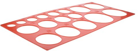 TOPBATHY 1Juego Círculo Medidor de Frutas Herramienta de Clasificación de Frutas de Plástico Dispositivo de Medición para Manzanas Duradero