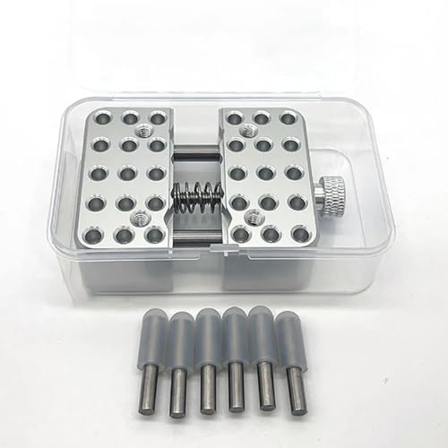 Toplionace Mini-étau Métallique Portatif - Pince en Aluminium Usiné CNC pour Modélisme, électronique, Artisanat et Peinture