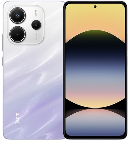 XIAOMI Redmi Note 14 4G Smartphone avec écran AMOLED 6,67 Android 14 8+256 Go Batterie 5500 mAh Charge rapide 33 W avec NFC, sans chargeur, Violet