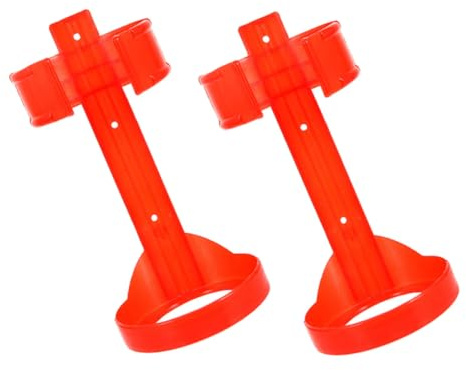 MOTHNUR 2 pezzi Supporto Estintore Auto Staffa Plastica Robusta per Montaggio Veicolare Portatile e Facile da Installare per Sicurezza in Ufficio Casa e Veicolo Colore Rosso