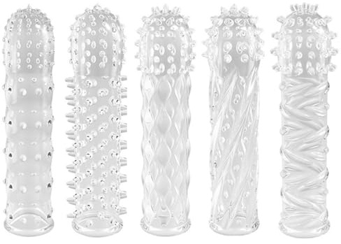 CondóN ，Masculino De Hombres PartíCulas Grandes Preservativos De EstimulacióN SúPer EláStica De Doble Puerto Los Condones Anticonceptivos Para Parejas Se Pueden Reutilizar 5 Estilos