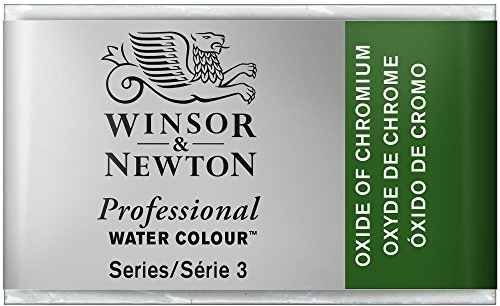 Winsor & Newton 0100459 Professional Aquarellfarbe, lebendige Wasserfarben in Künstlerqualität, hohe Farbbrillanz & Leuchtkraft, lichtecht, Archivqualität, ganzer Napf - Chromoxid