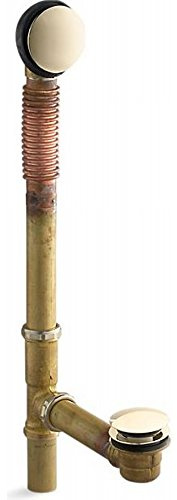 Kohler K-7259-AF 1-1/2 Toe-Tap Adj 14 to 20 Bathtub Drain French Gold