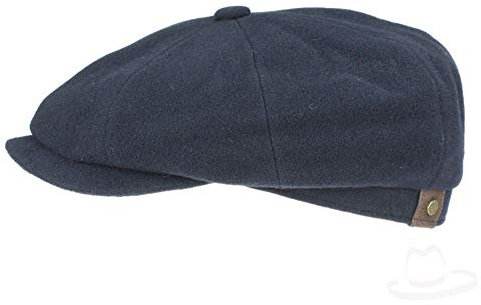 Stetson Hatteras Schirmmütze aus Schurwolle und Kaschmir - Marine (21) - 57 cm
