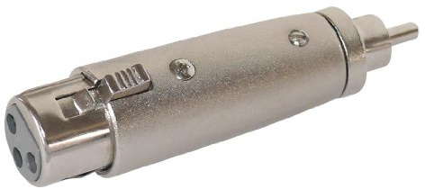 Adaptateur XLR femelle 3 broches vers RCA mâle
