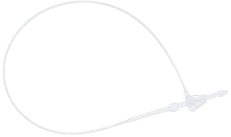 1000St. Sicherheitsfäden Loop Lock für Etiketten Preisschild, Weiß 13cm