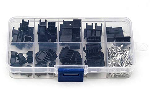 Davitu 200pcs Assortment 2/3/4/5 Pin Male/Female Pin Tools Terminal Connector Wire Crimp Insulated Housing Wire Car Electrical With Box