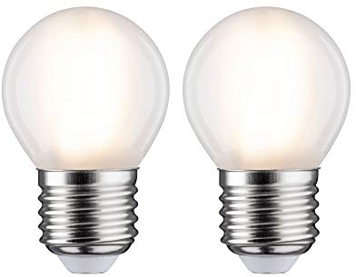 Paulmann 28639 LED Lampe Tropfen 2x5W Leuchtmittel Matt Birne Beleuchtung 2700K E27