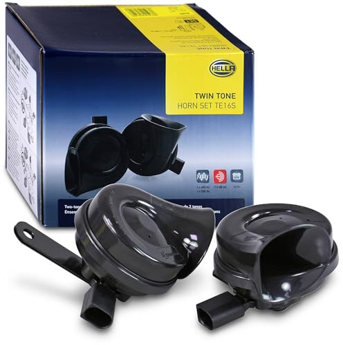HELLA Fanfare - OE-CONNECT HORN TE26 SET - 12V - 110dB(A) | Kompatibel mit: AUDI A1, A1 City Carver, A1 Sportback, A1 Sportback, A3, A3, A3 Cabriolet, A3 Cabriolet, A3 Limousine