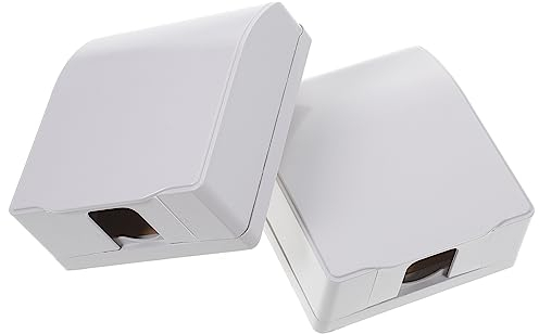 UKCOCO 2 Stück Weiße Schutzbox Für 86 Stück Wandsteckdosen Pvc Steckdosenabdeckung Schutzgehäuse Spritzwasserschutz Für Zuhause Büro Restaurant