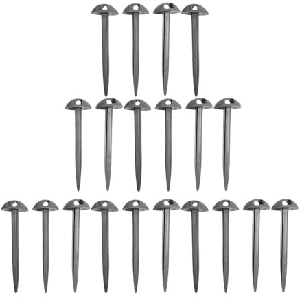 Colcolo 20x piquets de Tente auvent piquets extérieur RV Tapis piquets piquets de Tente piquets de Sol durables Accessoires de Camping pour Tapis RV Tapis