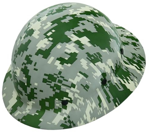 AFP Fiber Full Brim Hard Hat with 6-Point Ratchet Suspension | OSHA & ANSI Rated Construction Safety Helmet for Workers