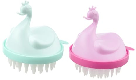Kopfhautmassagegerät -pack aus Pp und Tpe für Haarpflege | Haarbürste für Heimgebrauch, Reinigung Beim Waschen, Manuelle Anwendung, 2 Stück Zufällige Farbe