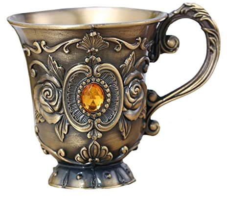 Cabilock 2 Piezas vaso de antiguo copas de vino de acero vasos de bar de fiesta copa de vino de barra copa de vino en cáliz de vino tinto minitaza de zinc