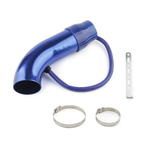 Auto-Lufteinlassrohr Universal Alumimum 3'' 75mm Auto Cold Air Intake System Turbo Induktion Rohr Rohr Silber Schwarz Rot Farbe Lufteinlässe
