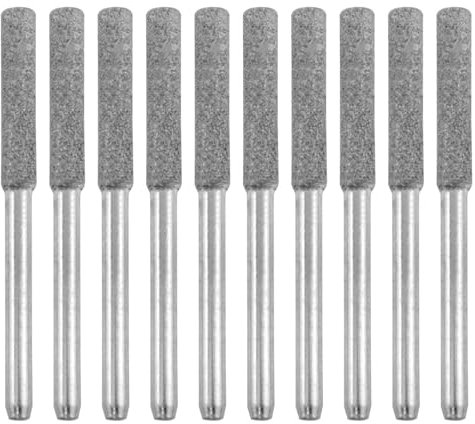 zutisay Burr Grinding Stone File Chainsaw Sharpener Chainsaw Sharpener Stone For Wood, Mold, Steel, etc. (Blade diameter 20mm handle diameter 3mm) 10pcs