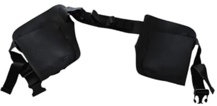 LOVIVER Beer Belt Bottle Waist Pack Practical Beer Holster Belt Waist-hanging Beer Bottle Bag for Hiking Camping Waitresses Man Women, Black