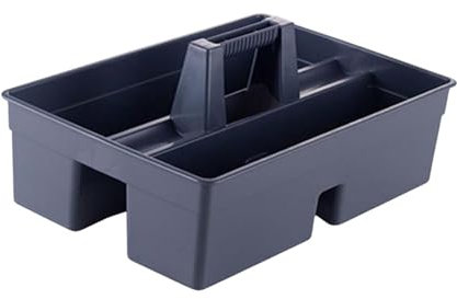 KESOTO Cleaning Sundries Basket Cleaning Cart Tools Holder Convenient Use Multifunction Cleaning Item Holder for Office Home Use, Dark Gray, Medium
