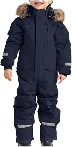 Combinaison de ski chaude pour enfants - Combinaison d'hiver pour enfants - Veste de ski - Pantalon de neige une pièce - Manteau en duvet - Ensemble de sport athlétique - Combinaison de neige à