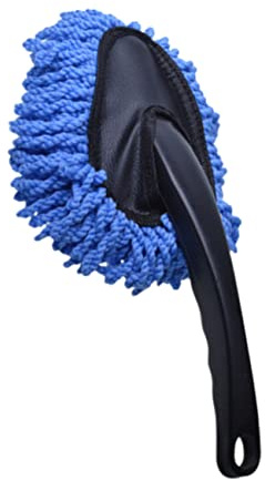 Luxshiny Cepillo Compacto y Suave para Polvo de Coche de Algodón Azul