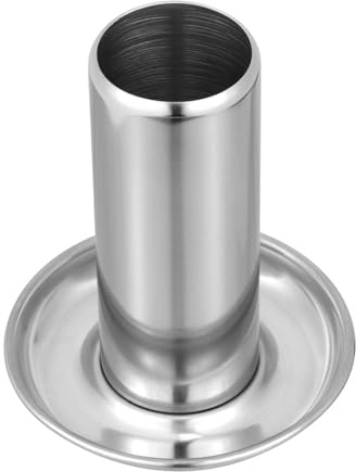 CLISPEED Support pour Poulet Rôti Inoxydable, Étagère Bière pour Barbecue Extérieur, Modèle Épaissi Base Plate, Outil de Grillade Polyvalent pour Camping et Jardin