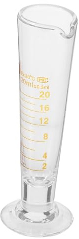 TOYANDONA Vaso Medidor de Vidrio Laboratorio con Escala Vaso Triangular para Química Herramienta Precisa para Medición Investigación y Educación