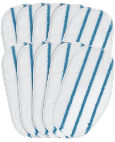 10 Pcs Steam Mop Pads, Replacement Compatible with Pursteam Thermapro 10-in-1 for All Hard Floors