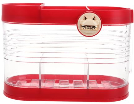 HEALEEP Portaposate da Pranzo in Plastica Scolapiatti e Organizer Utensili da Cucina Vintage, Porta Bacchette e Forchette Compatto per Piano di Lavoro e Feste