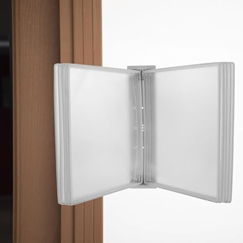 OOPDNEGAK Schubladenbox 10 Fächern Dokumentenmappe Zur Wandmontage, Hängeordner Aus Kunststoff, Weißes Wandregal, Wandorganizer Für Dokumente Und Akten, Ideal Für Referenzpapiere Und -dateien.