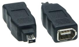 FireWire Kupplung 4pol Stecker/ 6pol Buchse