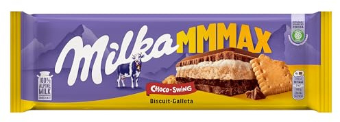 Milka Schokoladen-Tafel Choco-Swing, 300g (Milka-Schokolade mit Keks)