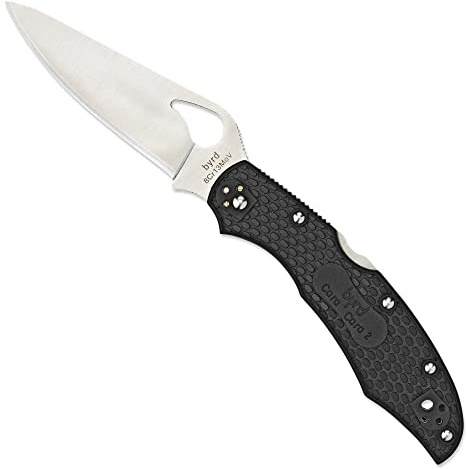 Spyderco Byrd By03Pbk2 Tascabile Knife, Unisex - Adult, Black, One Size