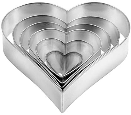 Tescoma 631362 Delicia Set 6 Tagliabiscotti Cuore